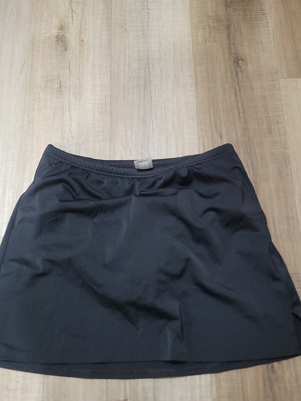 Lands' End Black Mini Skirt Swim with Elastic Waist
